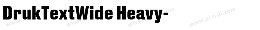 DrukTextWide Heavy字体转换
